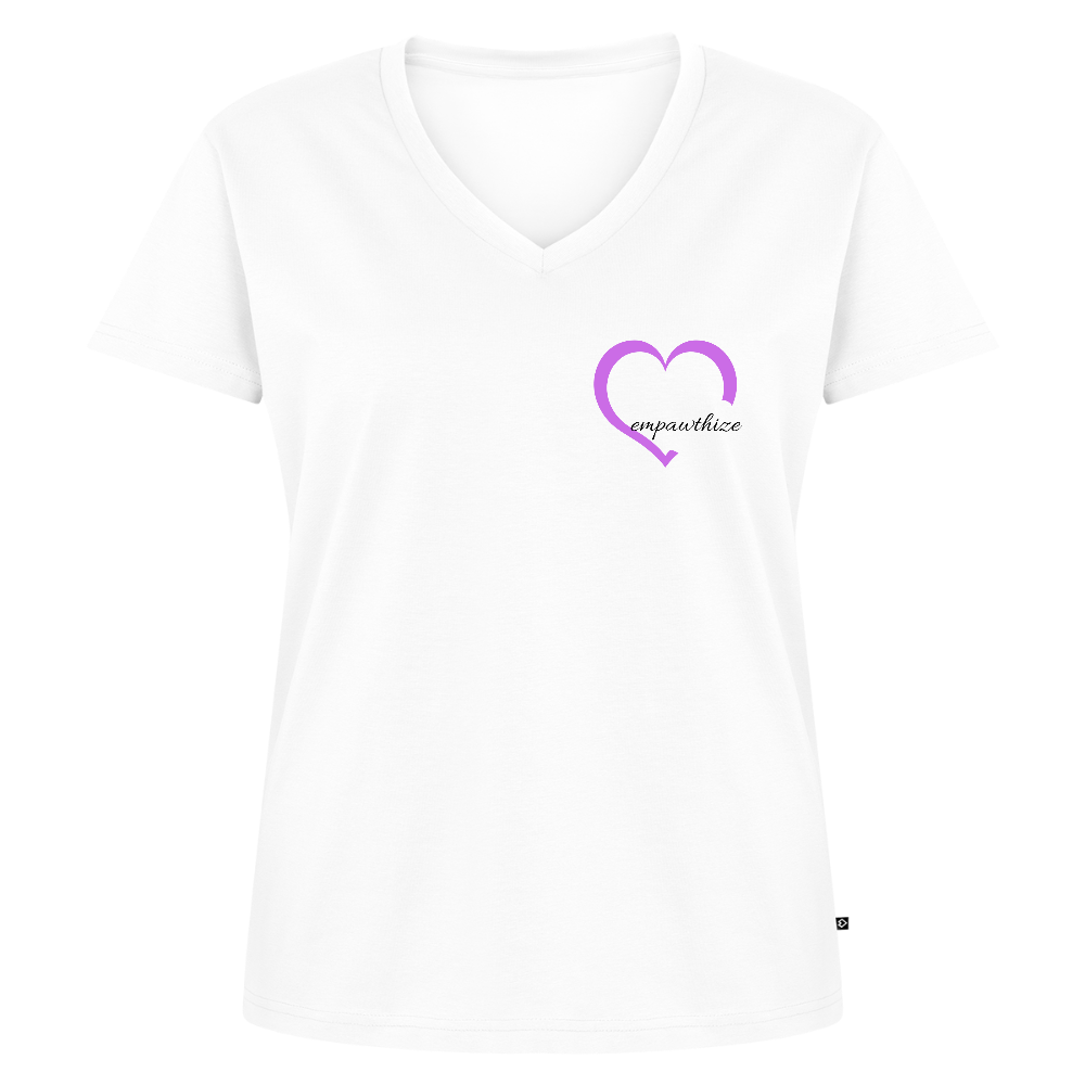 Women's Organic V-Neck T-Shirt by Stanley & Stella - white