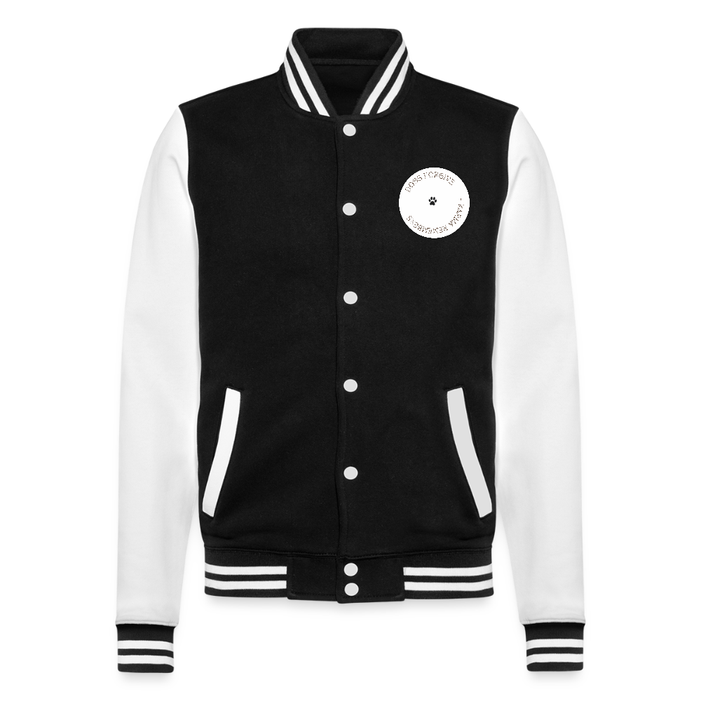 College Sweat Jacket - black/white
