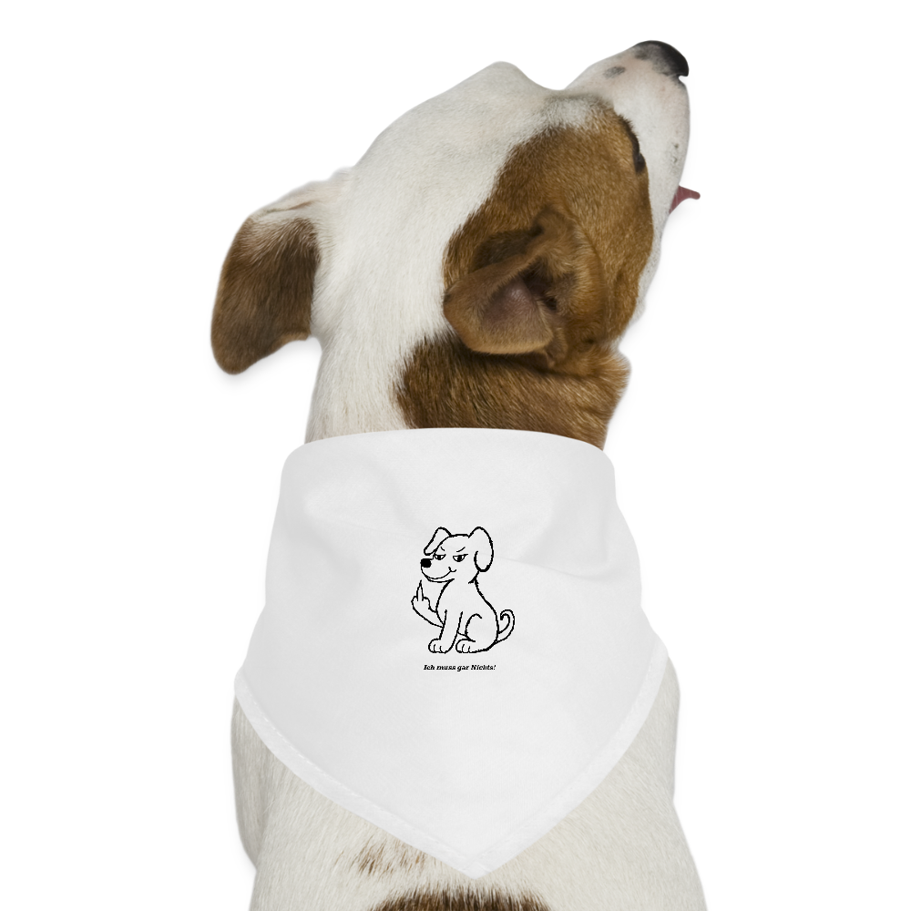 Dog Bandana - white