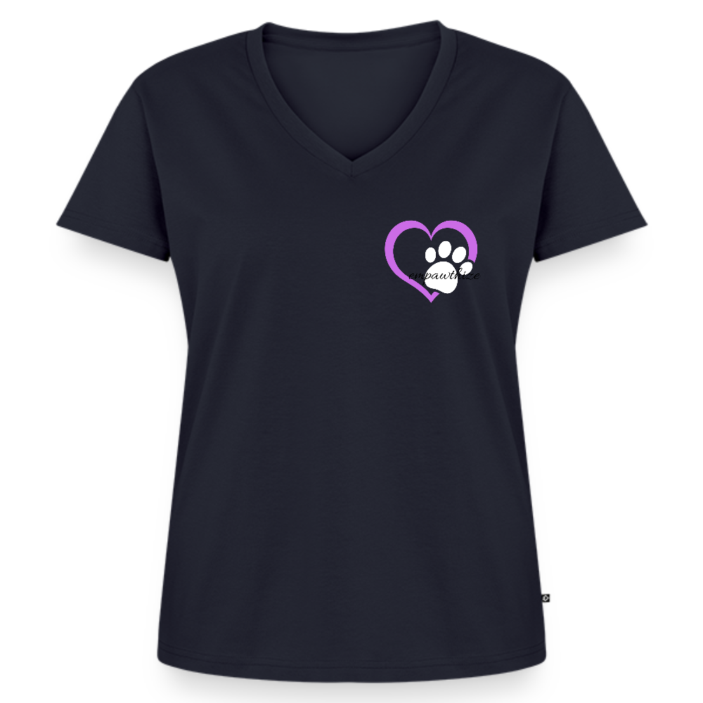 Women's Organic V-Neck T-Shirt by Stanley & Stella - navy