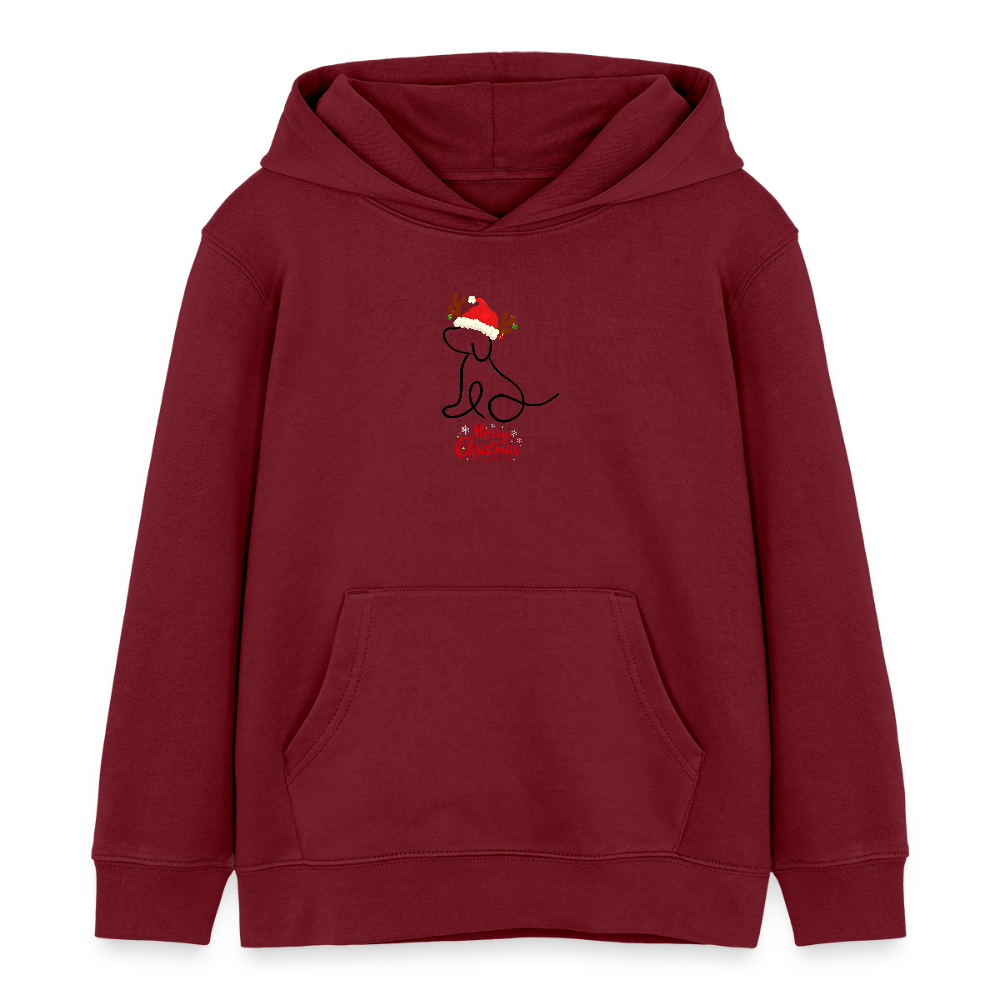 Stanley/Stella Mini Cruiser Kids’ Organic Hoodie - burgundy