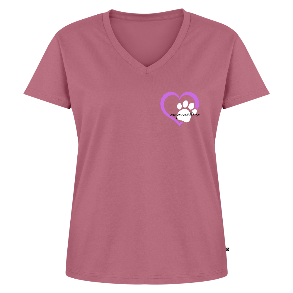 Women's Organic V-Neck T-Shirt by Stanley & Stella - mauve