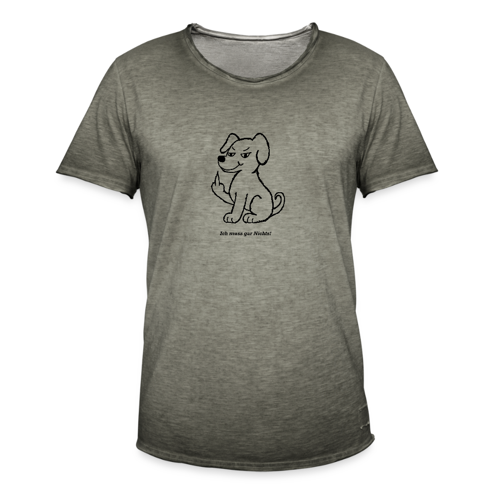 Men’s Vintage T-Shirt - vintage khaki